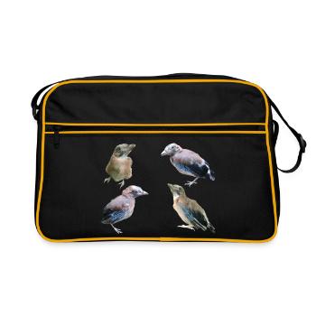 Jay Young Birds - Retro Bag - black/gold - Front