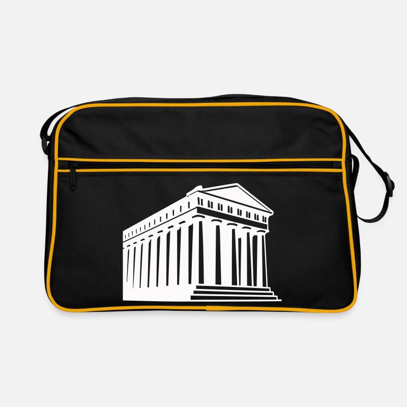 Illustration du temple grec antique Sac Retro