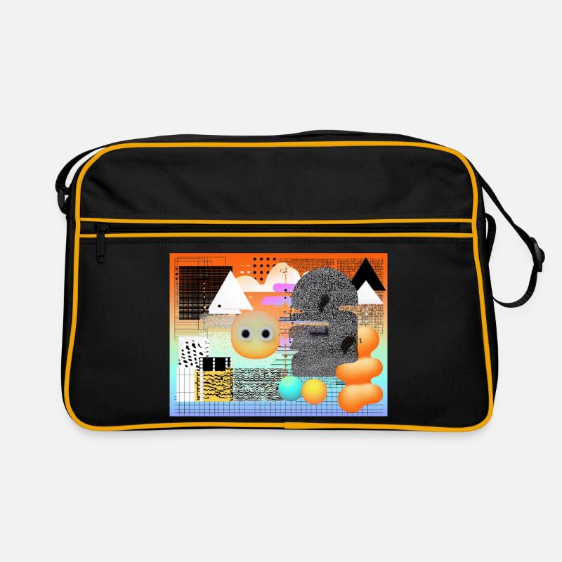 Abstract geometric mix for creative looks Retro Bag