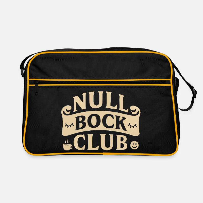 Null Bock Club – Statement Saying Funny Retro Bag