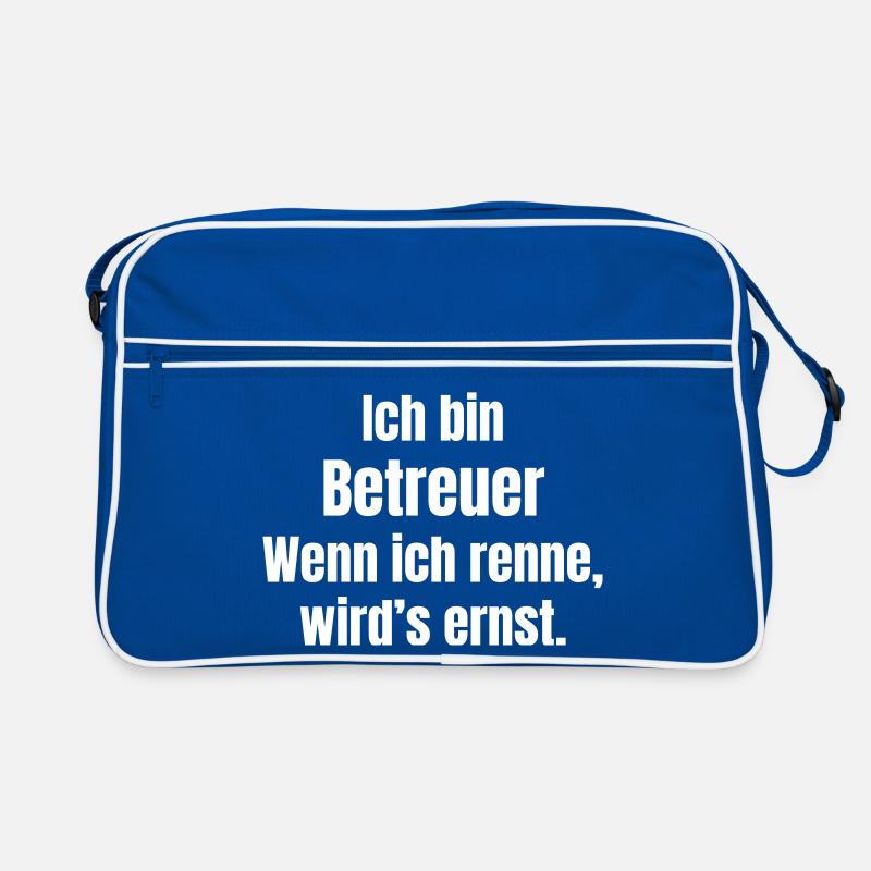 Ich bin Betreuer einer Mannschaft Retro Tasche