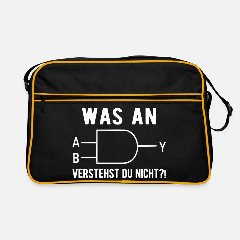 Computer Informatiker Nerd Programmierer Admin Ges Retro Tasche