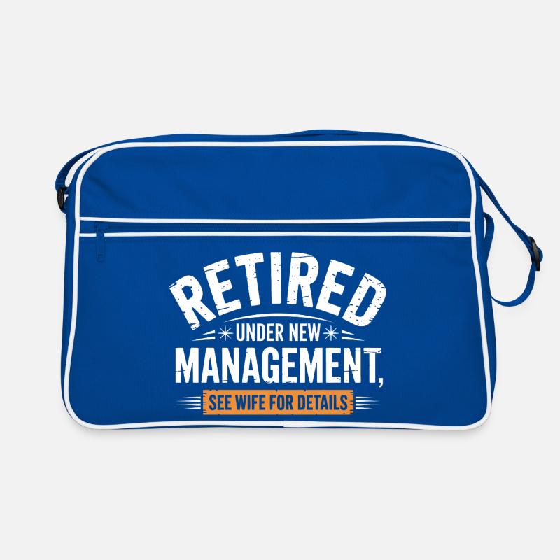 Ruhestand unter neuer Leitung Siehe Ehefrau Retro Tasche