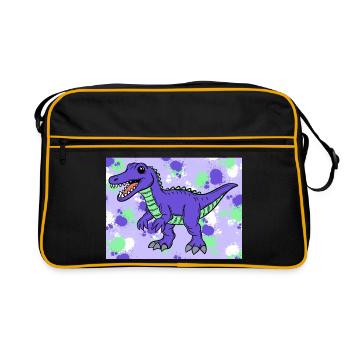 Baryonyx Dino - Sac Retro - noir/or - Devant