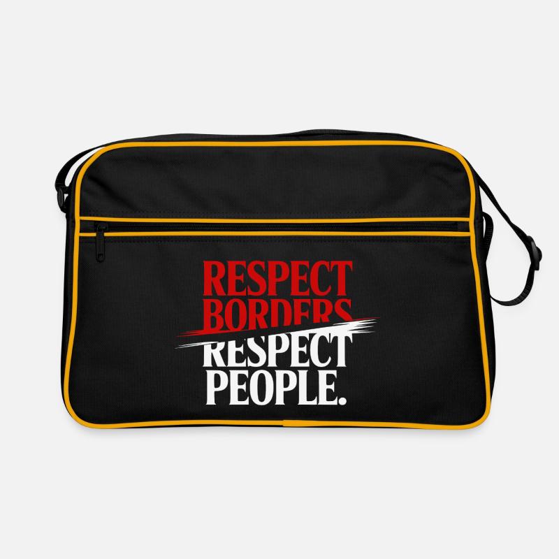 Respect Borders Respect People - Greenland Retro Bag