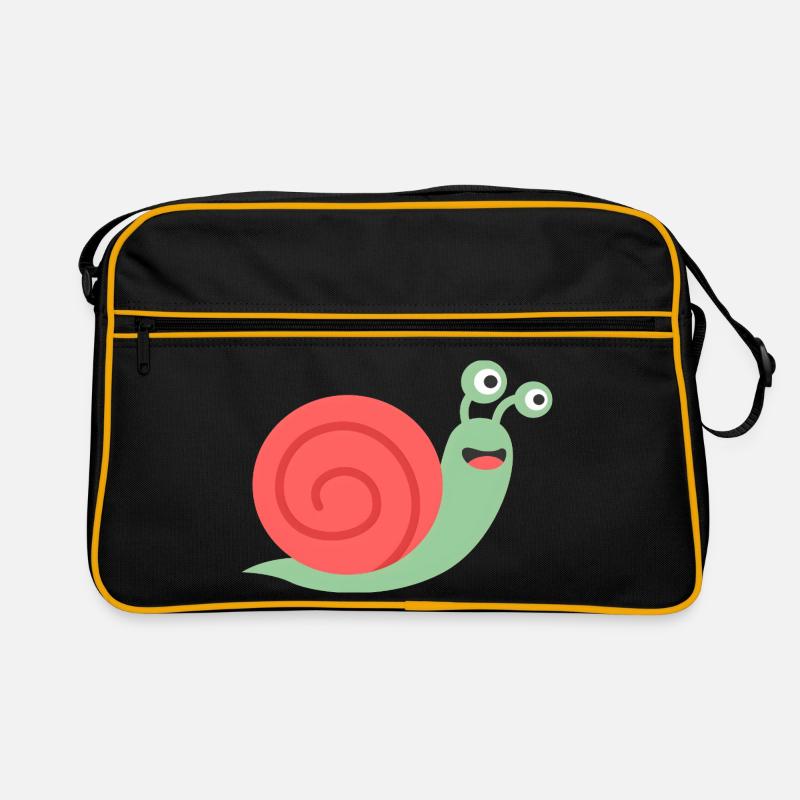 Cute Snail Comic Design for Babies & Kids Retro Bag