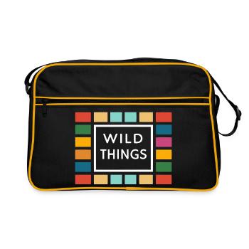 Wild Things cadres colorés - Sac Retro - noir/or - Devant