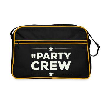 Lettrage de l’équipe de fête - Sac Retro - noir/or - Devant