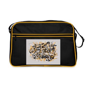 Tag Without a Face - Retro Bag - black/gold - Front