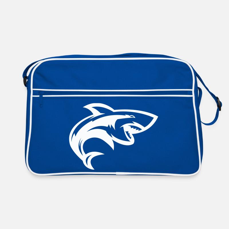 Stylized shark head Retro Bag