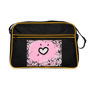 Keep Out - Retro Bag - black/gold - Front