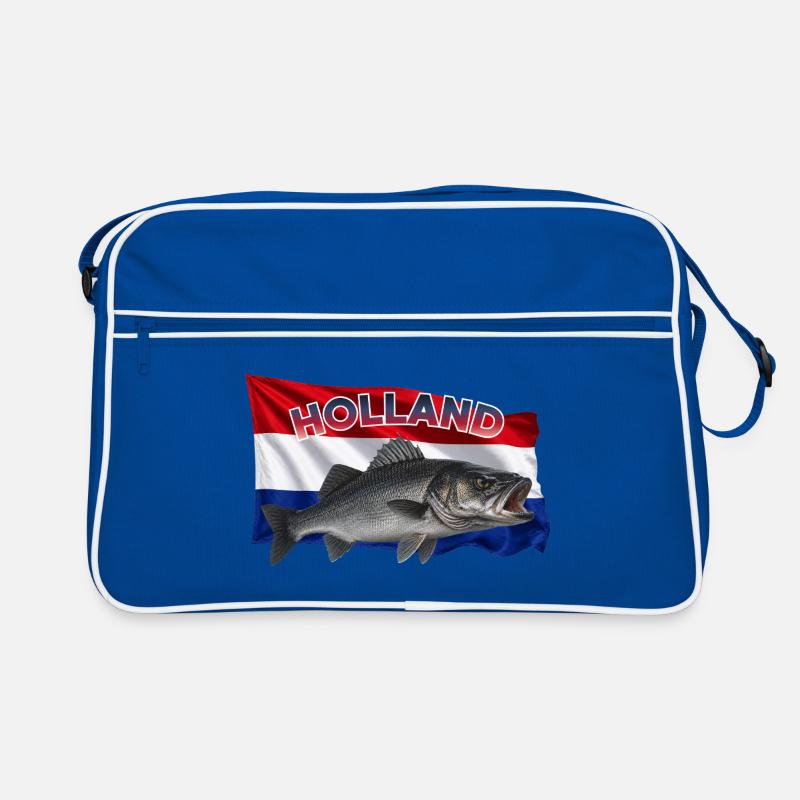 Pêche au bar de mer en Hollande - Conception de la pêche côtière Sac Retro