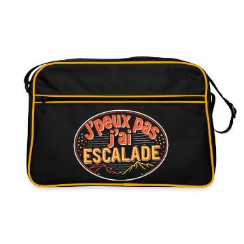 J'peux pas j'ai Escalade - Sac Retro - noir/or - Devant