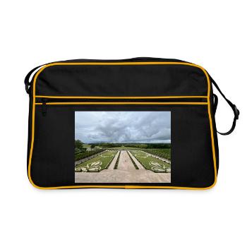 French Garden of the Château de Chambord - Retro Bag - black/gold - Front