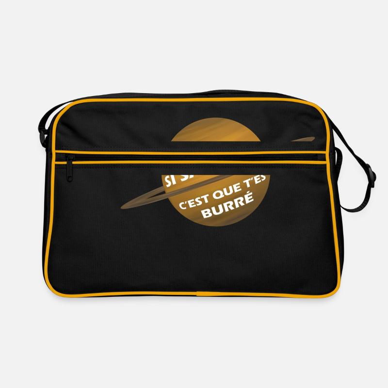 Si saturne, c'est que t'es burré ! Sac Retro