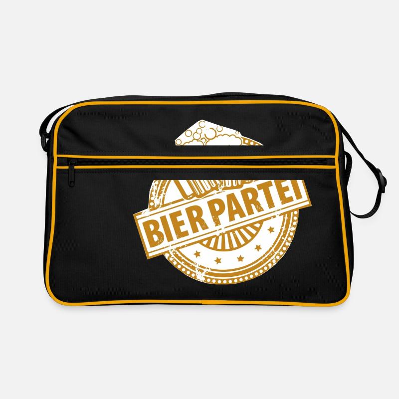 Bierpartei-Logo Retro Tasche