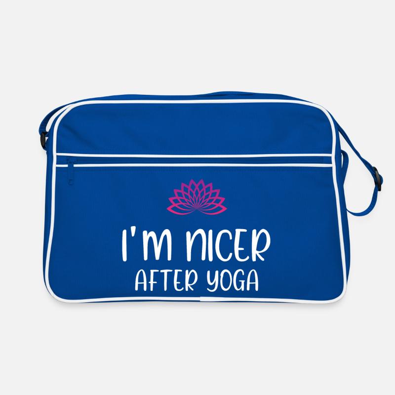 I'm Nicer After Yoga Retro Bag