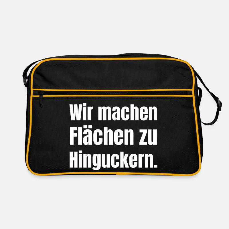 Motivational wall graphic with humorous text Retro Bag