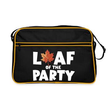Leaf of the Party Happy Fall Harvest Autumn Leaf - Retro Bag - black/gold - Front