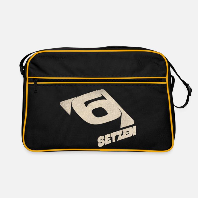Sechs Setzen Retro Tasche