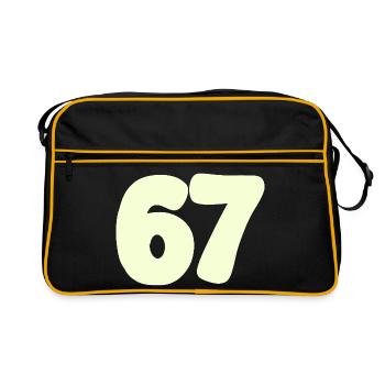 67 - Retro Bag - black/gold - Front