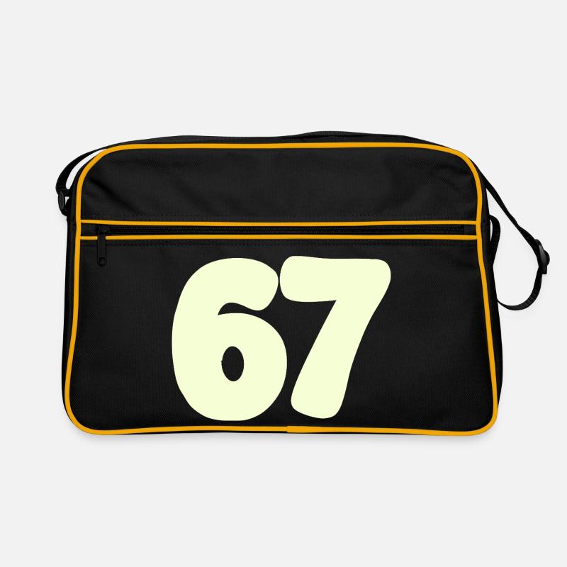 67 - Retro Tasche - Schwarz/Gold