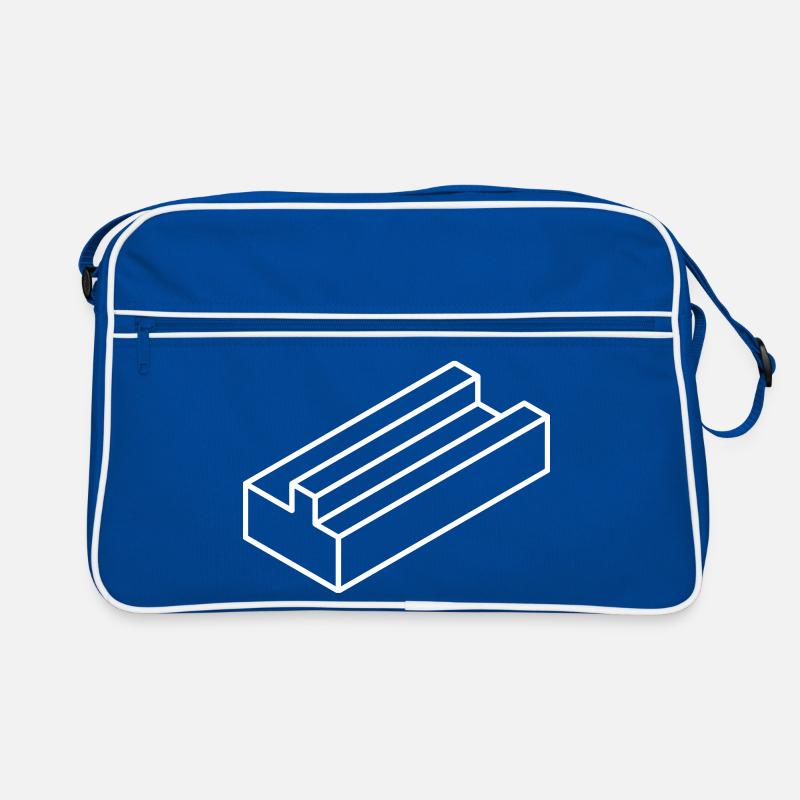 Impossible form – optical illusion for nerds Retro Bag