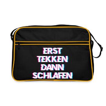 Hardtekk Tekk - Retro Bag - black/gold - Front