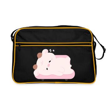 Tired Cow - Retro Bag - black/gold - Front