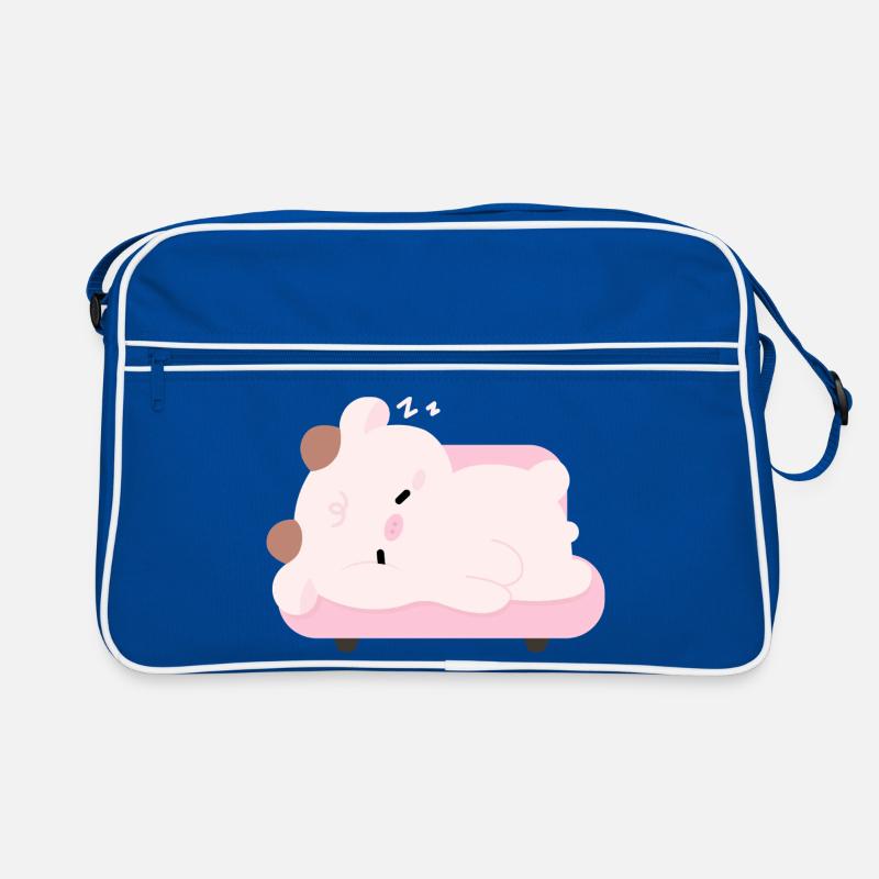 Müde Kuh Retro Tasche