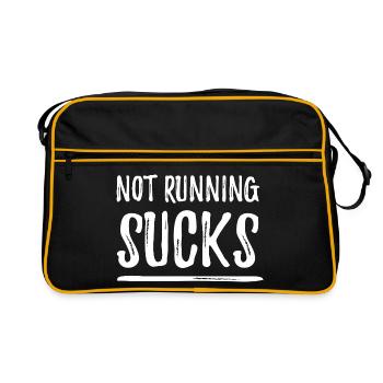 Ne pas courir, c’est nul - Sac Retro - noir/or - Devant