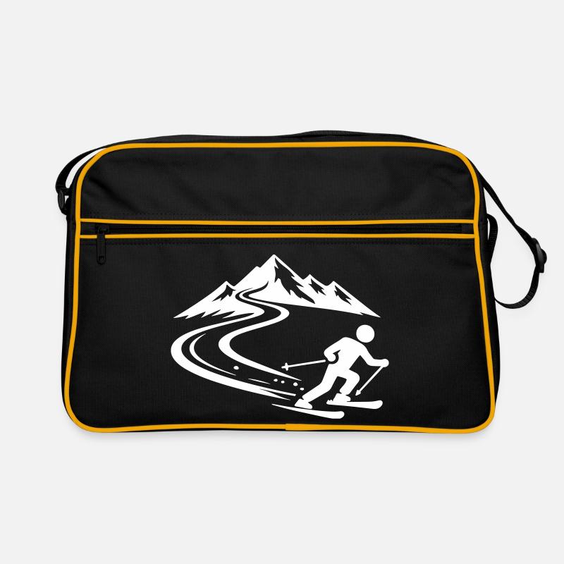 Ski Mountains Slope Retro Bag