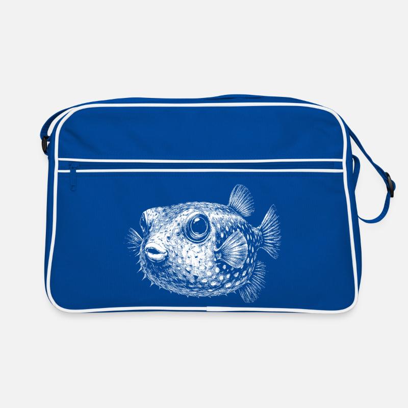 Kugelfisch Retro Tasche