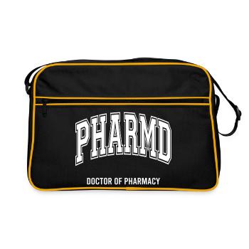 PharmD Doctor of Pharmacy - Licensed Pharmacist - Retro Bag - black/gold - Front