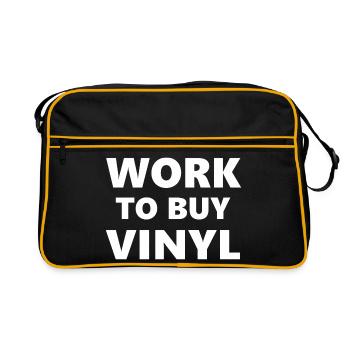 Drinking Classes: Work to Buy Vinyl - Retro Bag - black/gold - Front