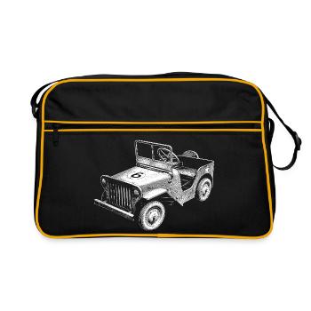 Caisse à savon - Sac Retro - noir/or - Devant