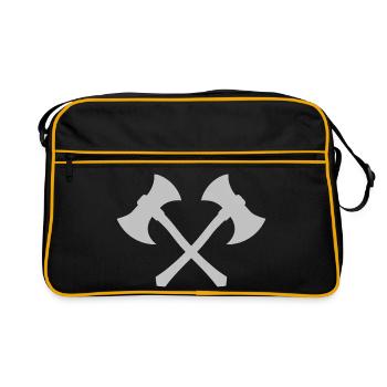 Cross axe - Retro Bag - black/gold - Front