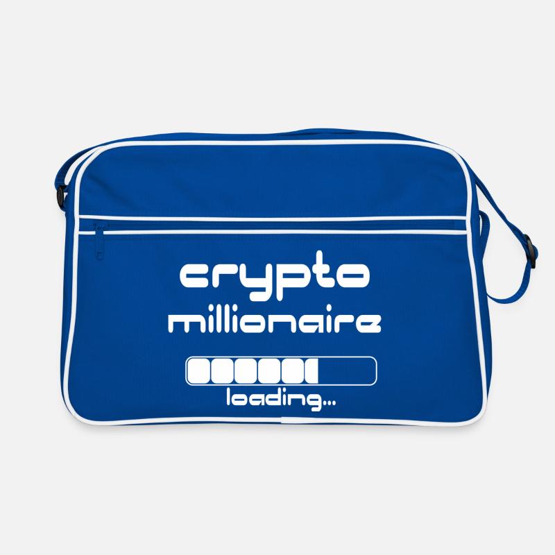 Crypto Millionaire Loading Funny Bitcoin ETH Retro Tasche