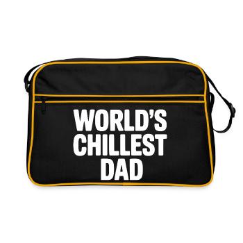 Le Papa le Plus Cool du Monde - Sac Retro - noir/or - Devant
