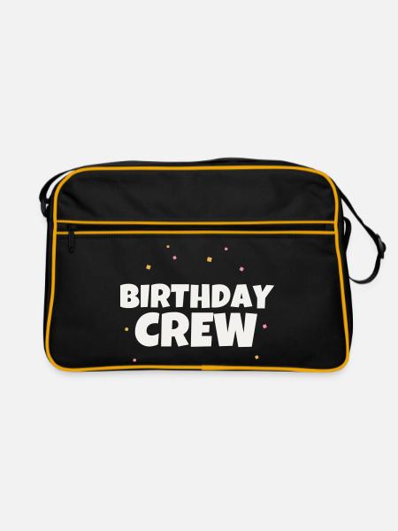 Groupe de célébration de l’équipe de l’équipe d’anniversaire - Sac Retro - noir/or - Devant