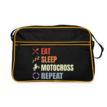 Motocross Routine - Retro Bag - black/gold - Front