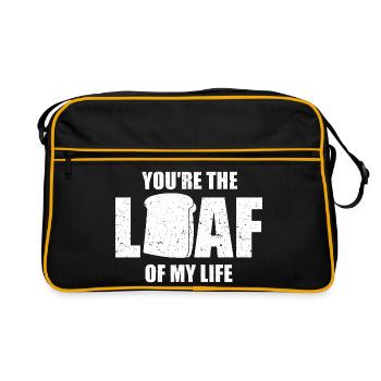 Bread Baker Bakery Bread Roll Baking - Retro Bag - black/gold - Front