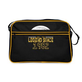 1982 Birthday Vinyl Legend since - Retro Bag - black/gold - Front