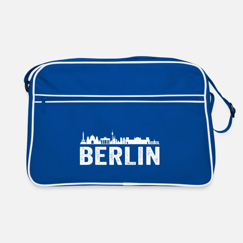 Berlin skyline berlin Retro Tasche