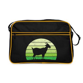 retro chèvres t-shirt chèvre - Sac Retro - noir/or - Devant