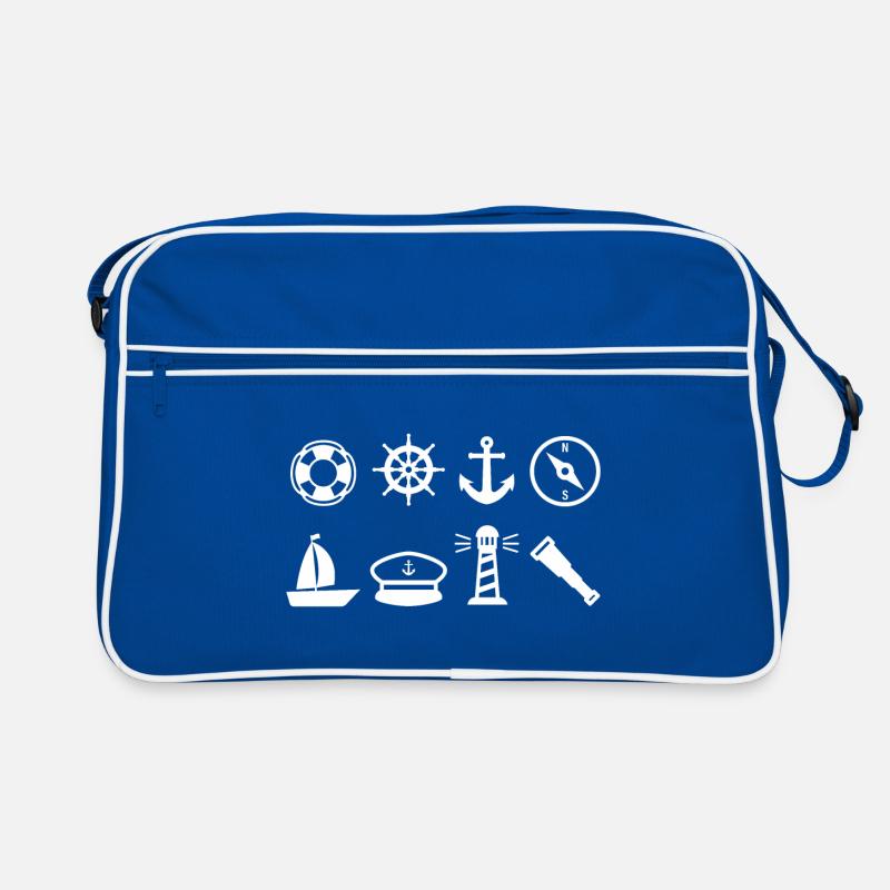 nautical navigation gift sailor sail Retro Bag
