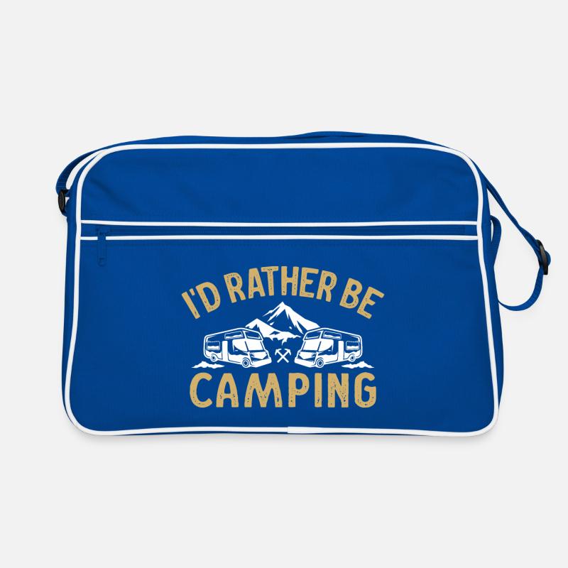 Je préfère camper drôle de t-shirt de camping Sac Retro