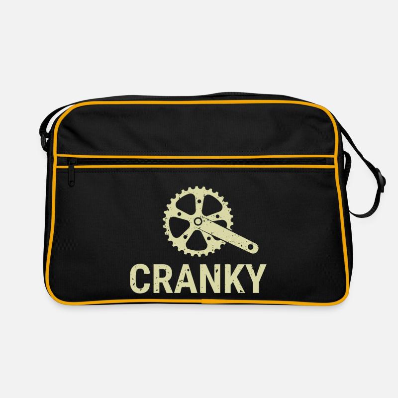 Grumpy Fahrradgeschenk für Radfahrer Retro Tasche