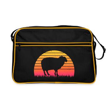 retro sunset mouton t-shirt moutons - Sac Retro - noir/or - Devant