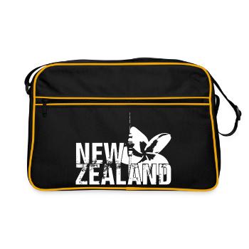 New Zealand - Sac Retro - noir/or - Devant